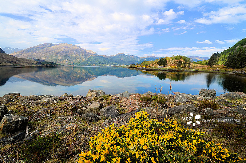 苏格兰的湖泊和高地图片素材