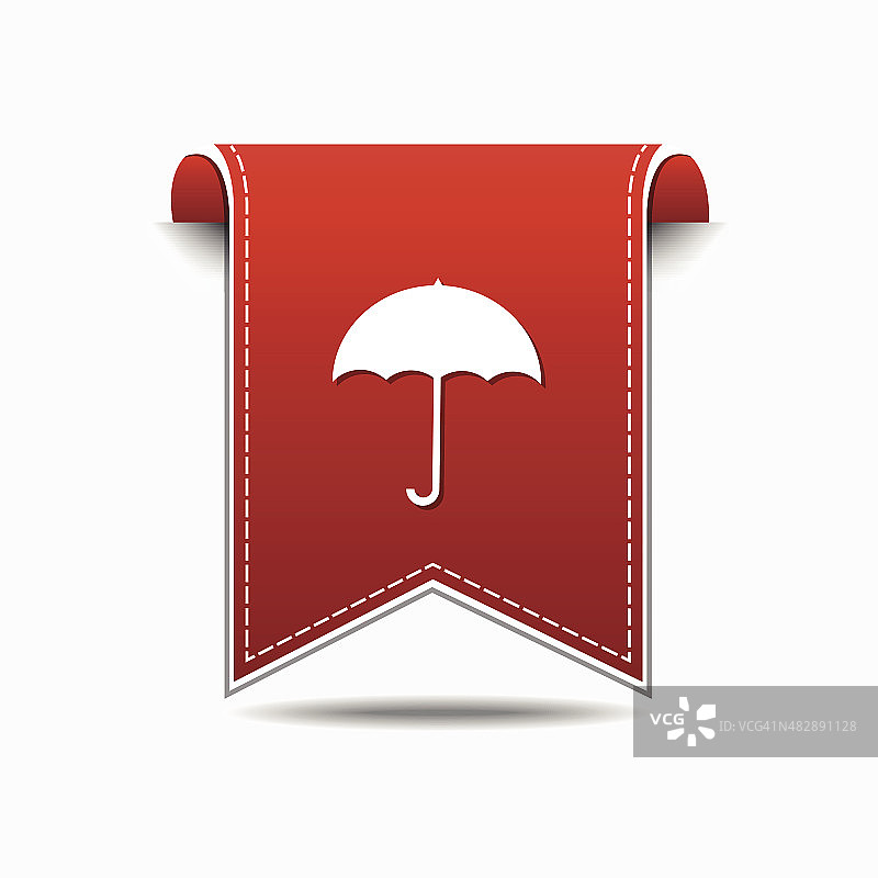 伞红色矢量图标设计图片素材