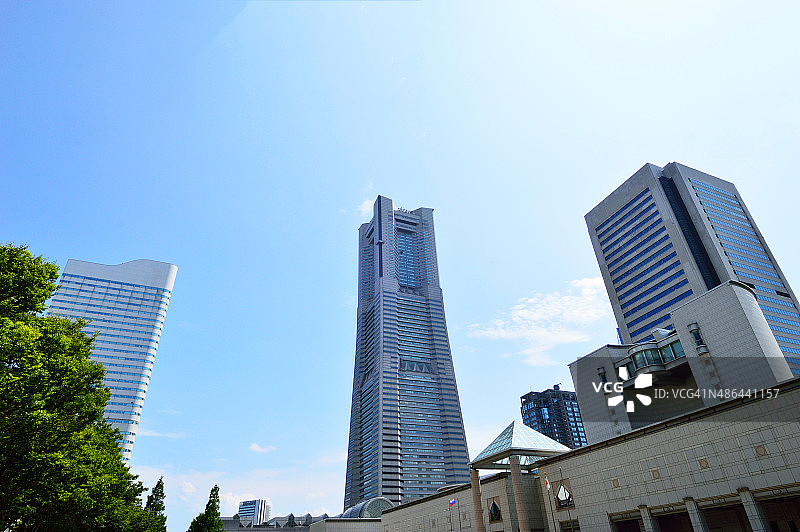 观景广场的地标建筑横滨，日本图片素材