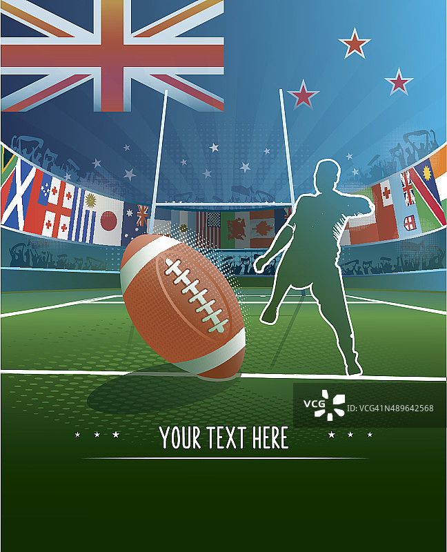 新西兰橄榄球场背景图片素材
