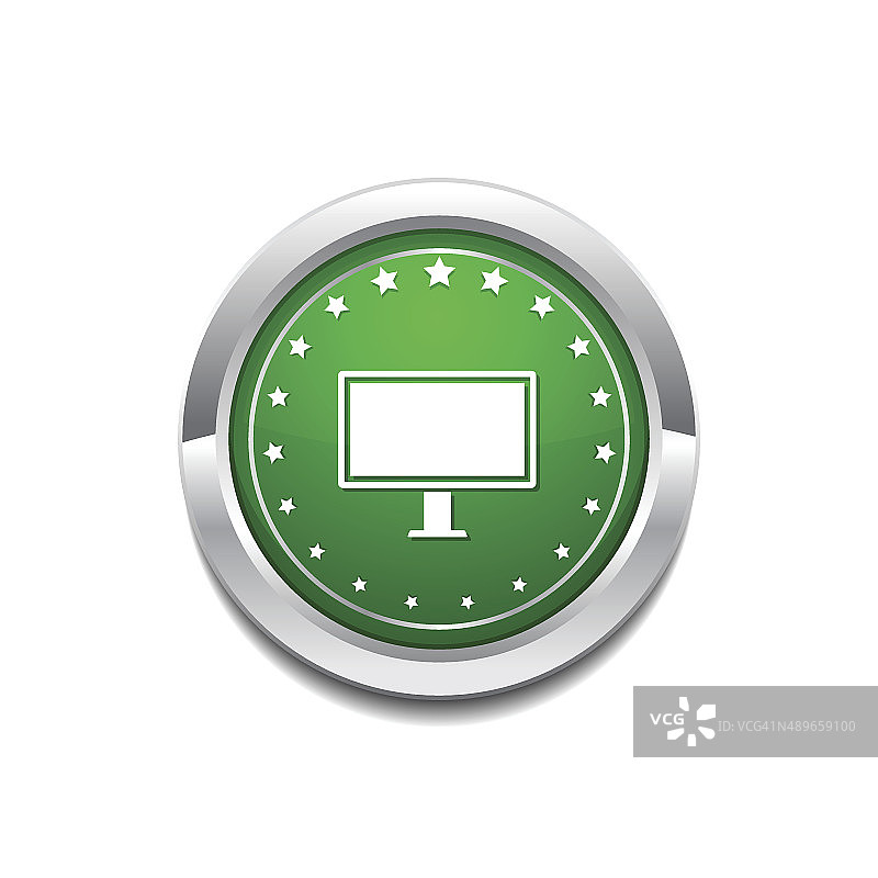 计算机绿色矢量图标按钮图片素材