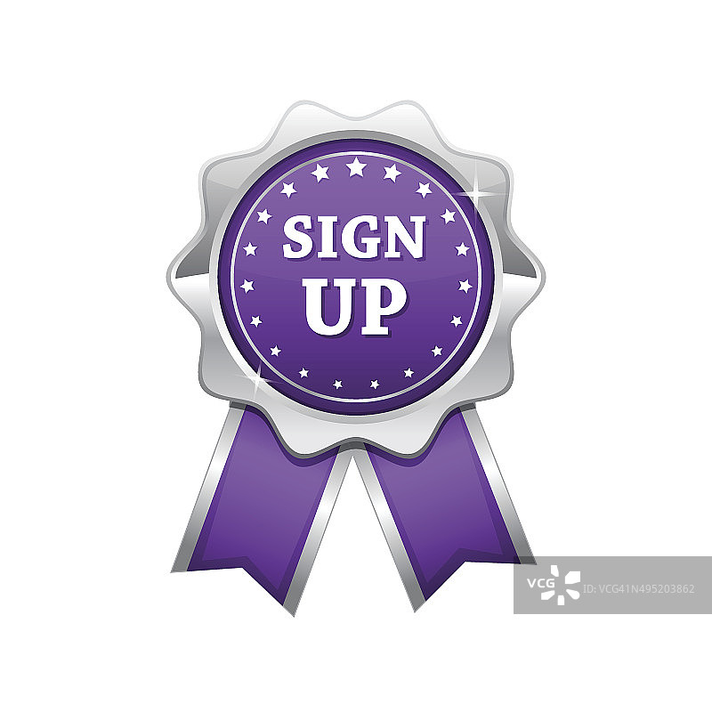 注册紫色矢量图标设计图片素材