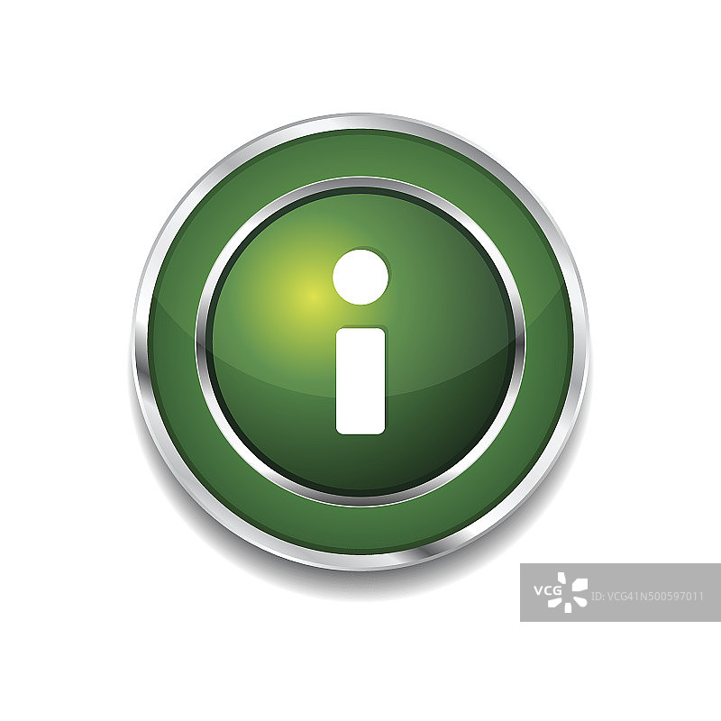 信息圆形矢量绿色Web图标按钮图片素材