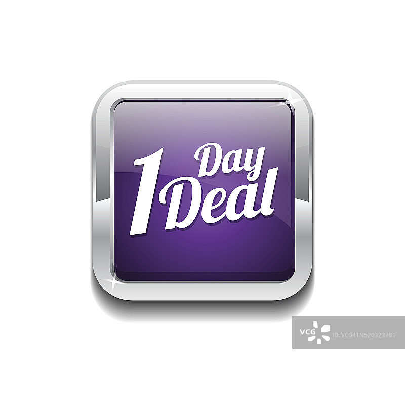 1天交易紫色矢量图标按钮图片素材
