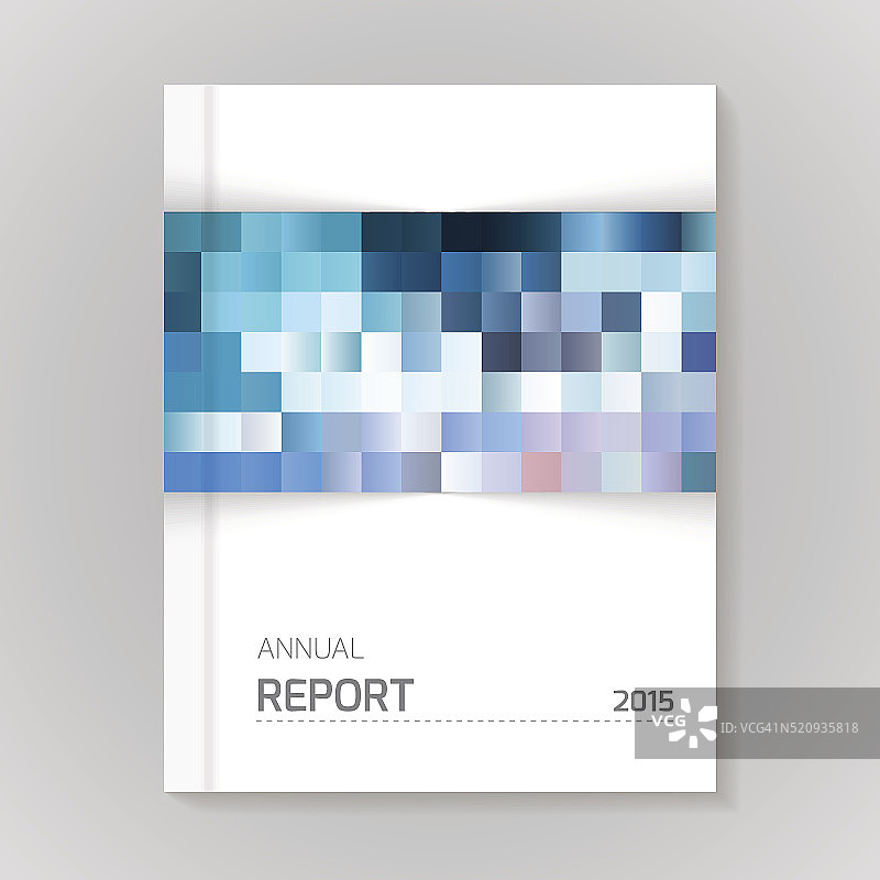 年度报告封面矢量插图图片素材