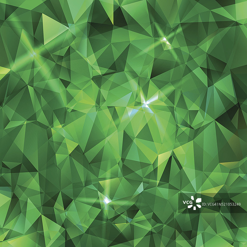 抽象的绿色三角形背景图片素材