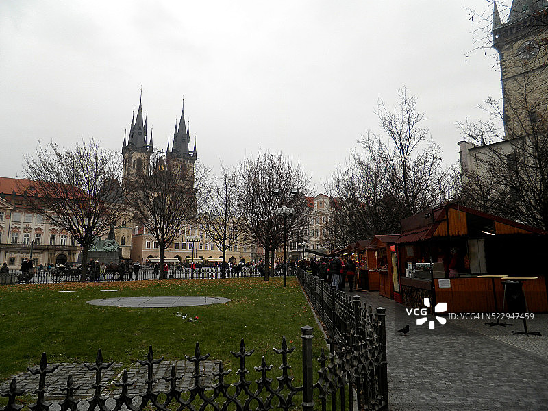 布拉格老广场，捷克共和国图片素材