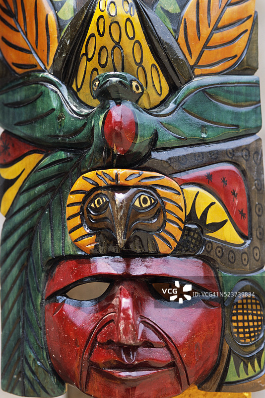 土著面具雕刻图片素材