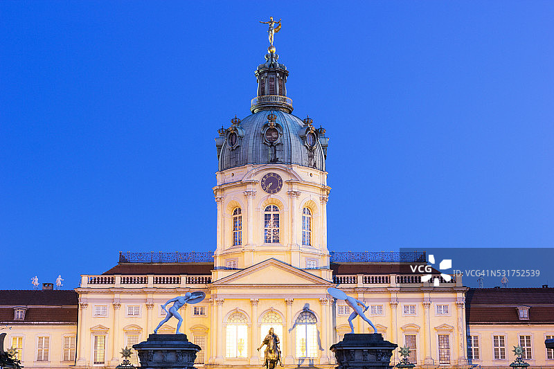柏林的夏洛滕堡宫入口图片素材
