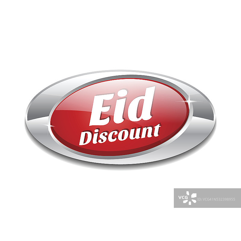 Eid折扣红色矢量图标按钮图片素材