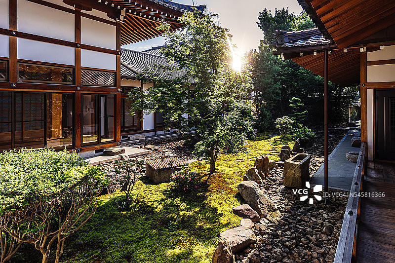 京都的传统日本寺庙图片素材