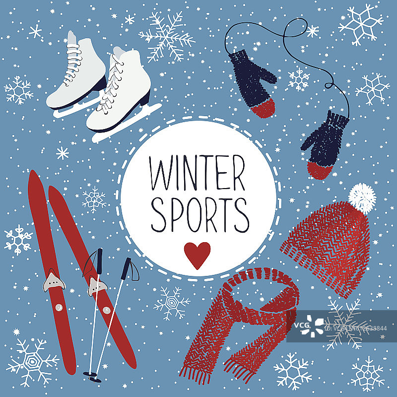 冬季运动及活动图片素材