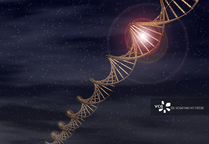 双螺旋DNA链图片素材