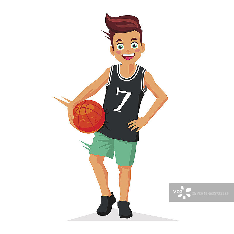 一个小孩，篮球运动员图片素材