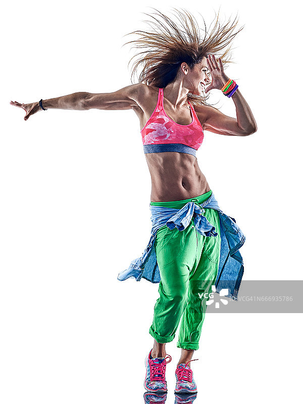 女人健身锻炼舞者跳舞图片素材