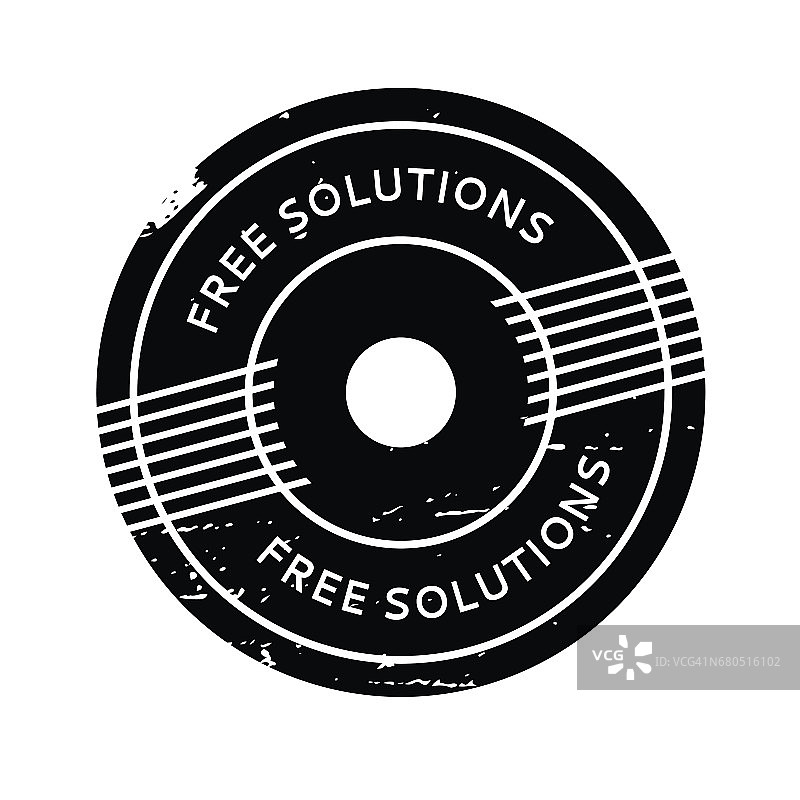 Free Solutions橡胶图章图片素材
