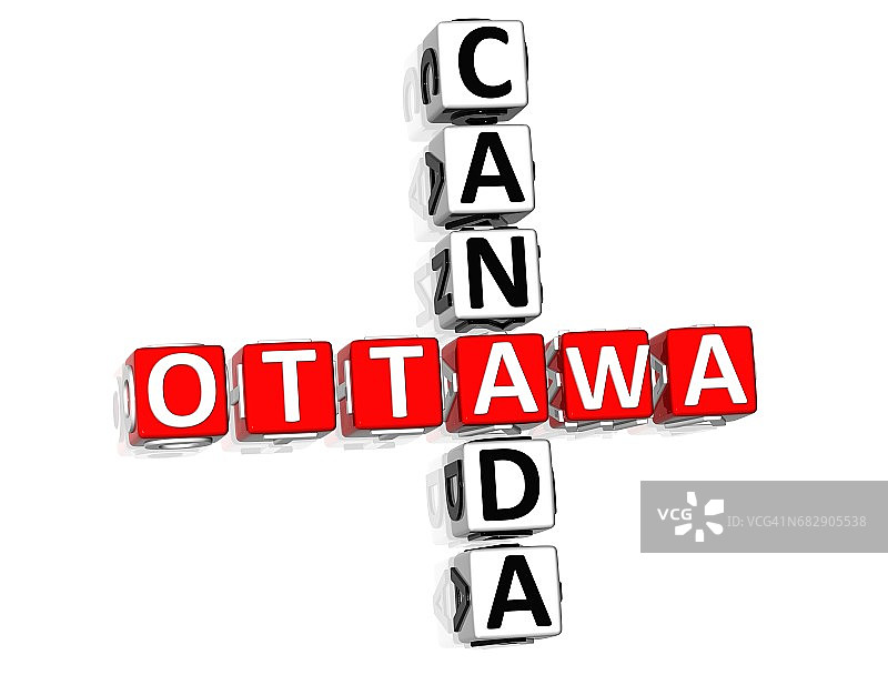 加拿大渥太华填字图片素材