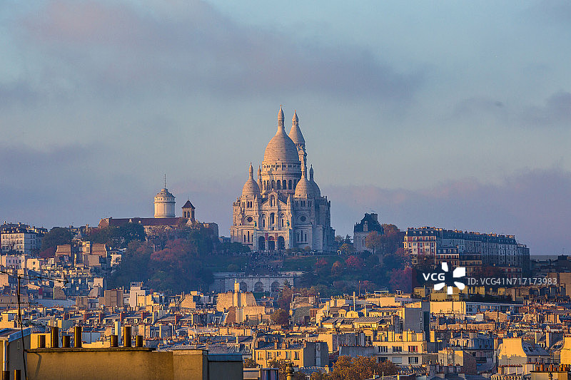 萨克文巴黎，法国Skyline图片素材
