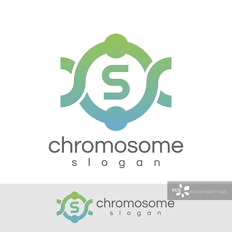 染色体首字母S图标设计图片素材