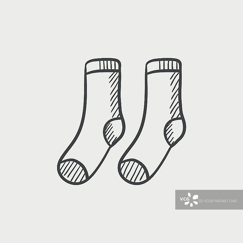 袜子草图图标图片素材