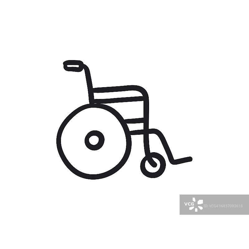 轮椅草图图标图片素材