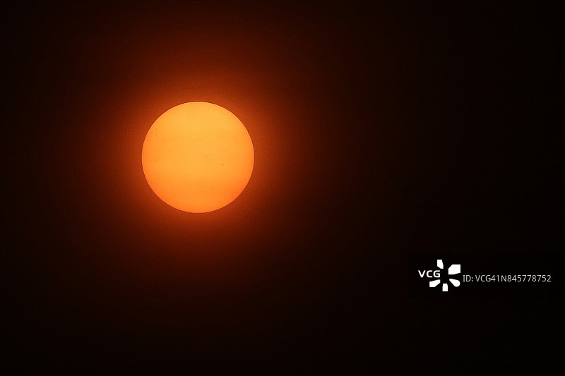 日食，2017年8月21日，多伦多图片素材