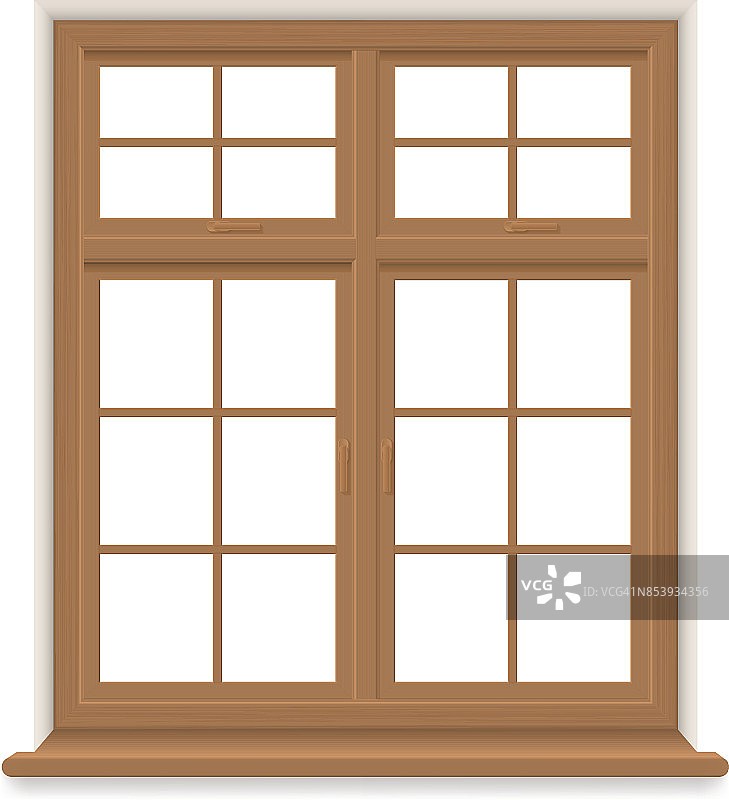 传统木窗，隔离图片素材
