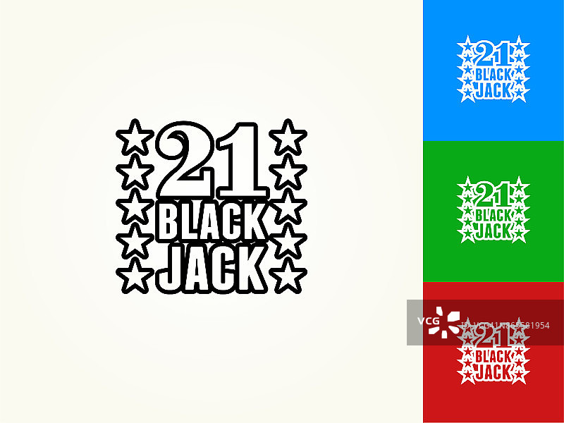 21黑色杰克黑色描边线性图标图片素材