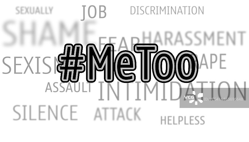 #meToo反对性骚扰和性别歧视的概念图片素材