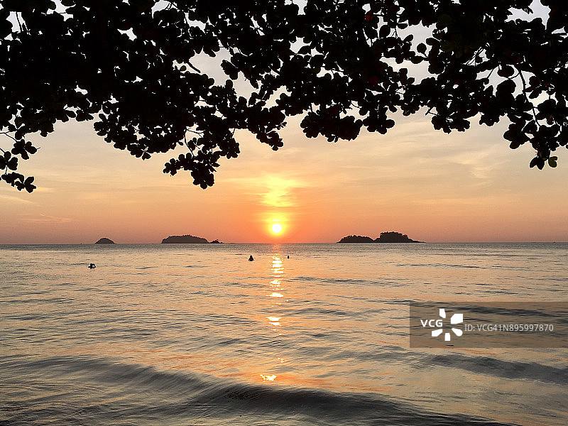泰国湾的日落图片素材