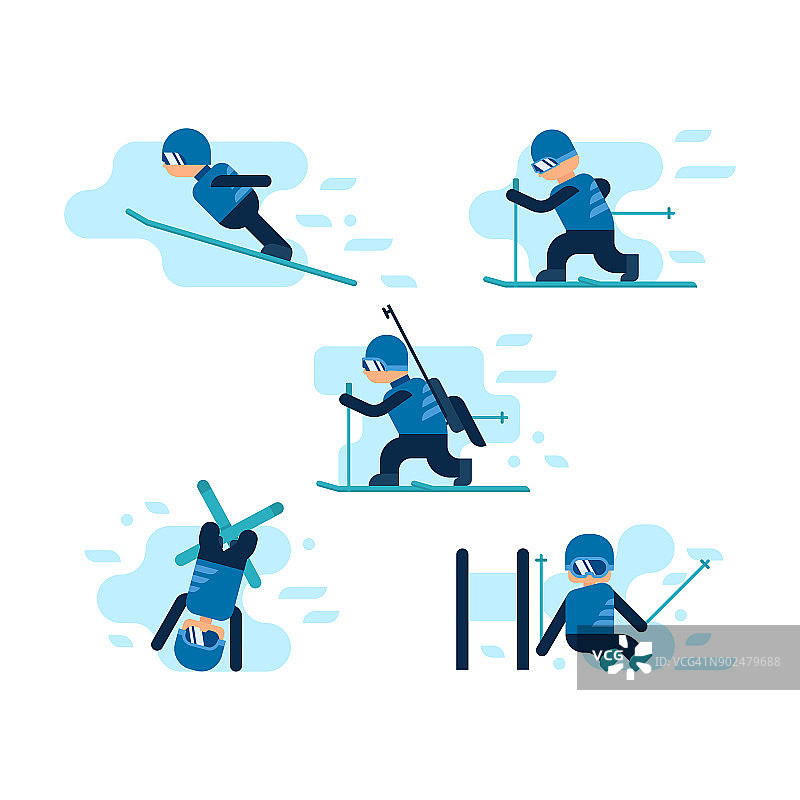 冬季奥运会。滑雪图片素材