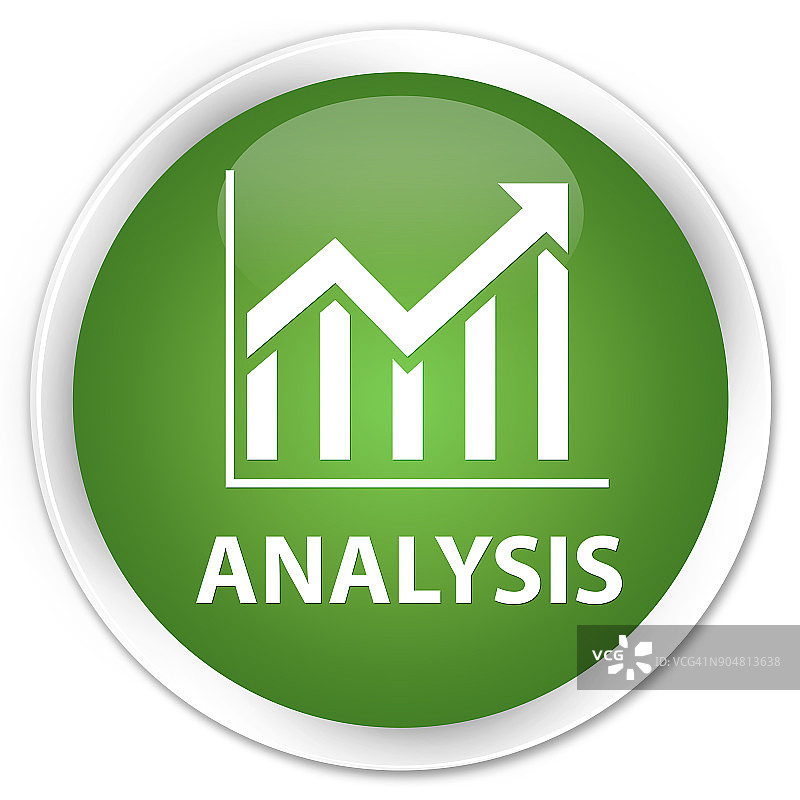 分析(统计图标)premium软绿色圆形按钮图片素材
