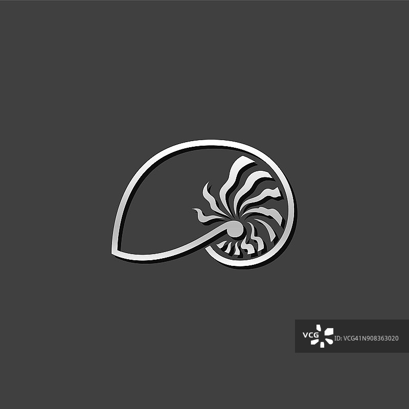 金属图标-鹦鹉螺图片素材