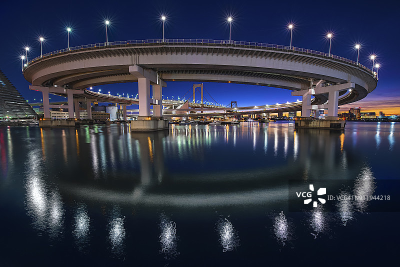 彩虹桥环，东京图片素材