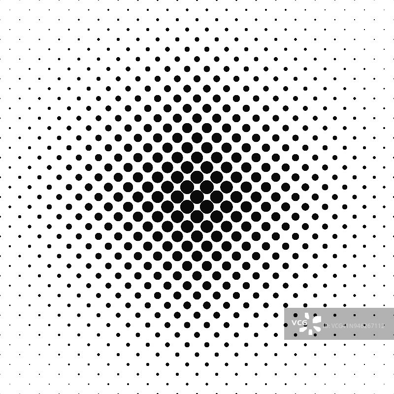 重复的黑白矢量圆图案图片素材
