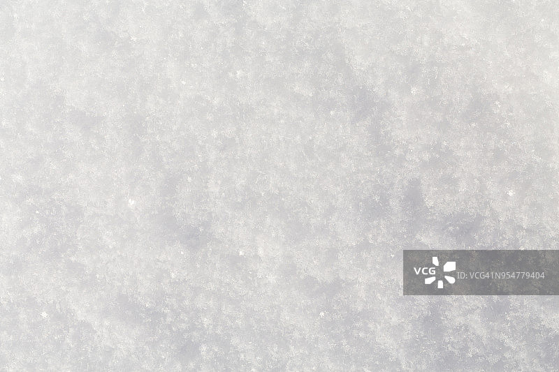 洁白的雪花背景，粗糙的雪花纹理图案图片素材