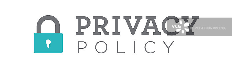 隐私政策图形用于标题横幅或网页w图标符号图片素材