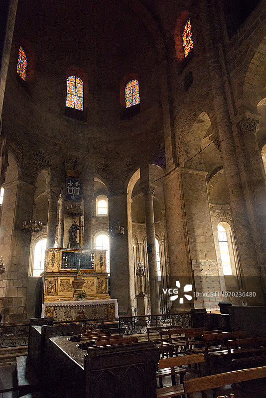 圣坛在学院圣伦纳德，圣伦纳德诺布拉特，法国图片素材