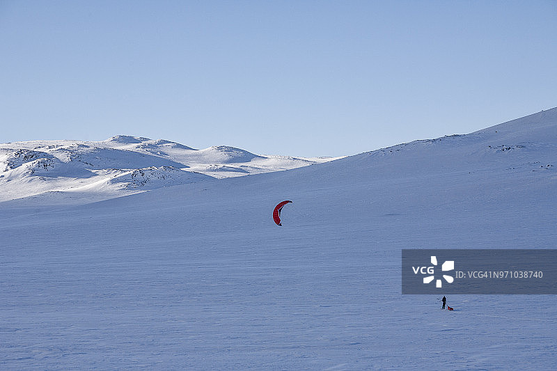 在挪威哈当厄滑雪图片素材