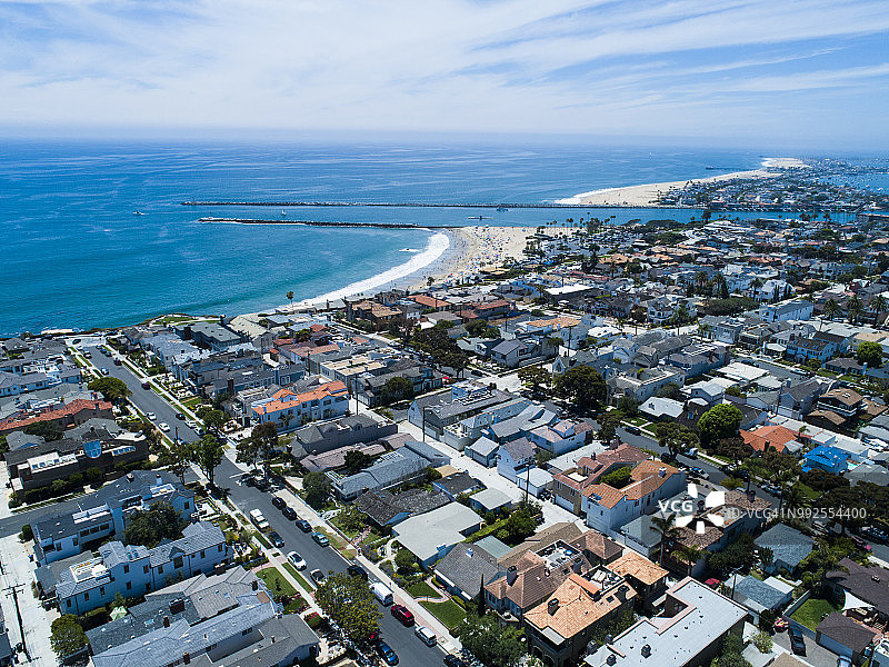 加州奥兰治县的沿海社区图片素材