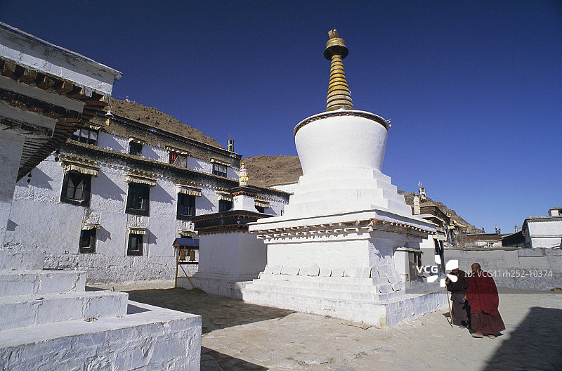 扎什伦布寺，日喀则，西藏，中国，亚洲图片素材