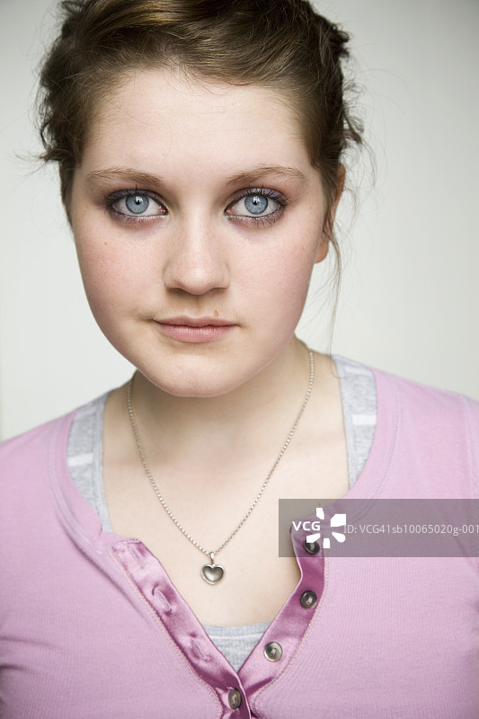 少女(14-15岁)，肖像，特写图片素材