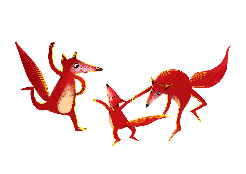 背景分离动物系列组图共3000多幅-跳舞的狐狸图片下载