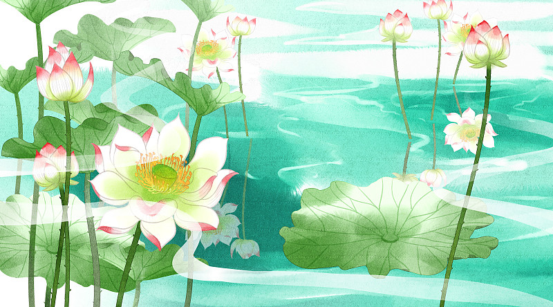 水彩风格植物花卉图片下载