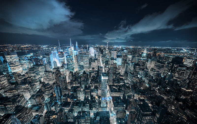 纽约夜景全景图片下载
