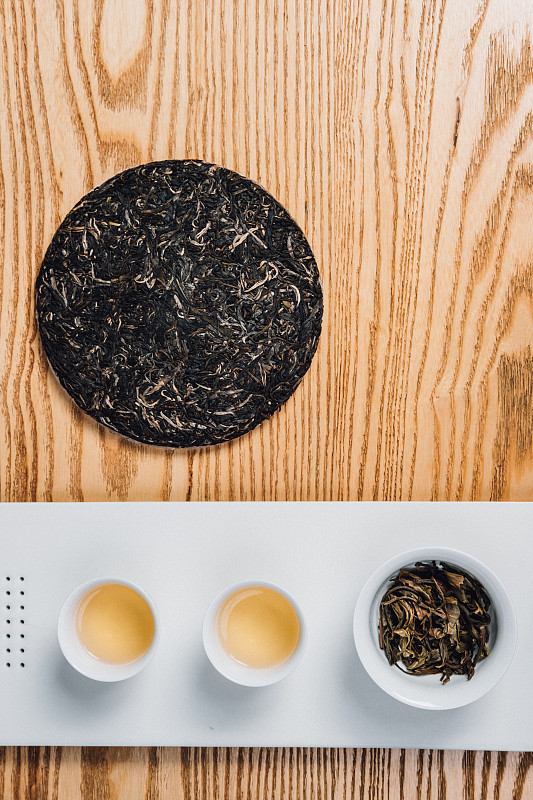 茶叶冲泡过程茶点坚果品茶清新图片素材