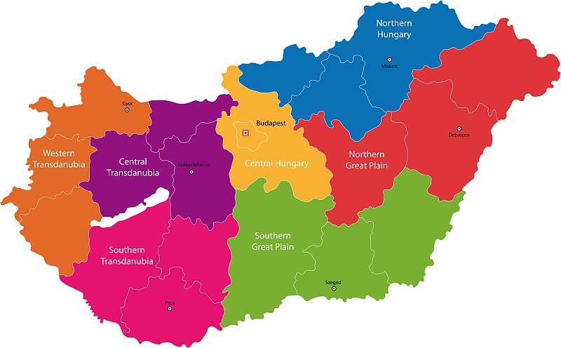 匈牙利地图