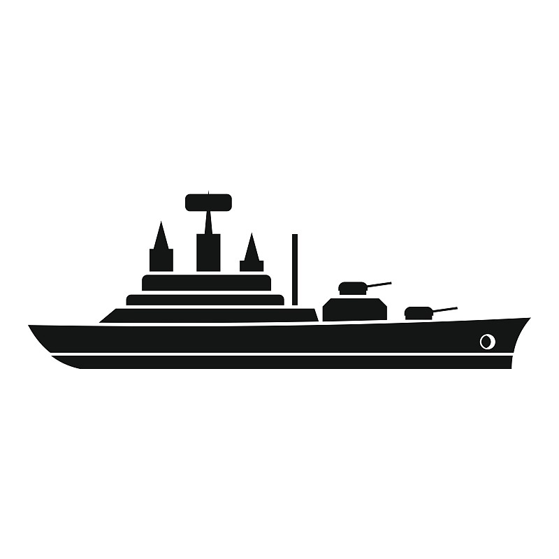 军舰图标轮廓样式