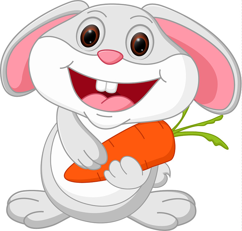 兔子二次元胡萝卜头像图片
