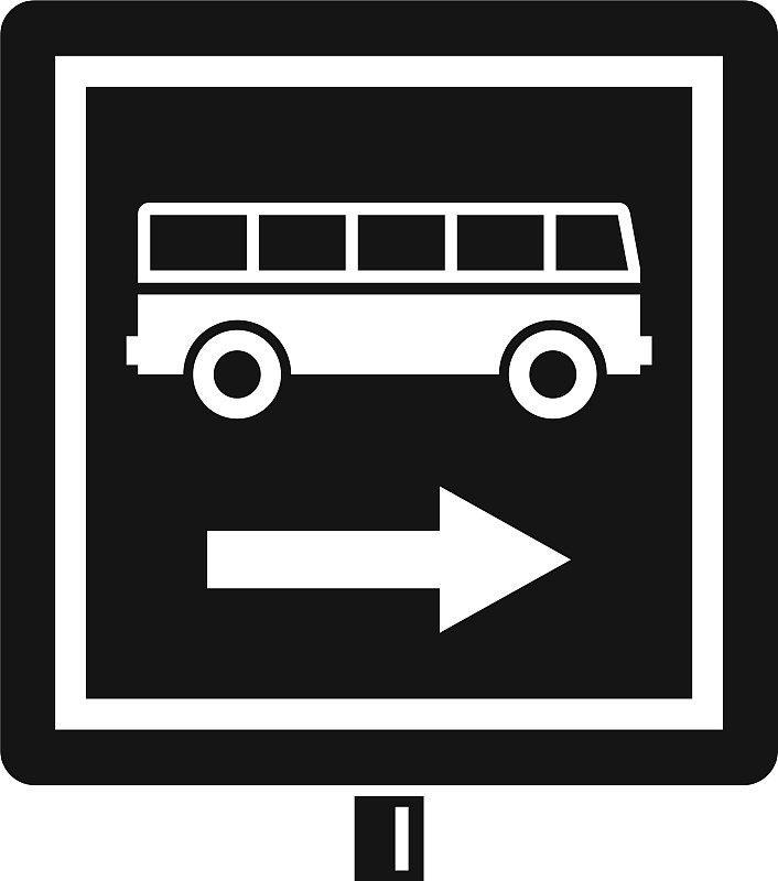 公交车站图标图片